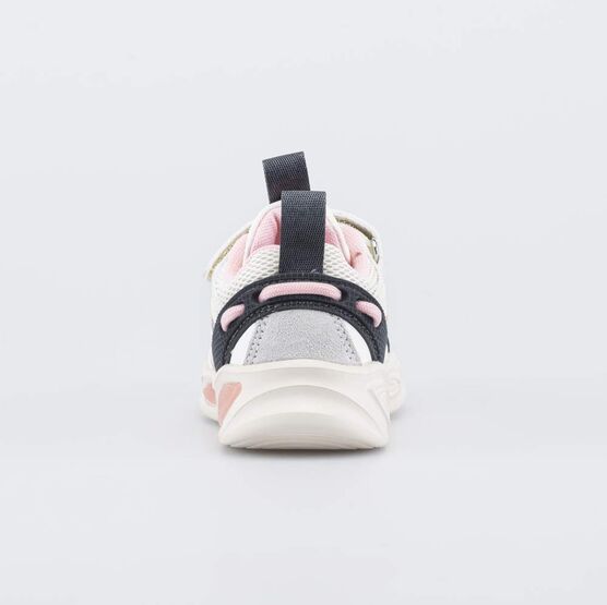 044012-71 Кроссовки с LED и Softshell для девочки бежевый + розовый фото №5