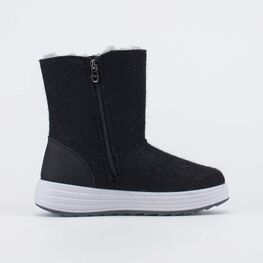 667047-42 Валенки-полусапожки Стикер черный для девочки черный фото №2