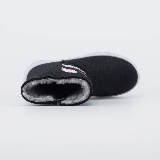 667047-42 Валенки-полусапожки Стикер черный для девочки черный фото №4