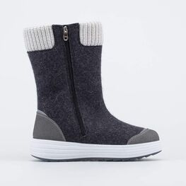 667048-41 Валенки для девочки суперутепленные Снежинка темно-серый для девочки темно-серый фото №2