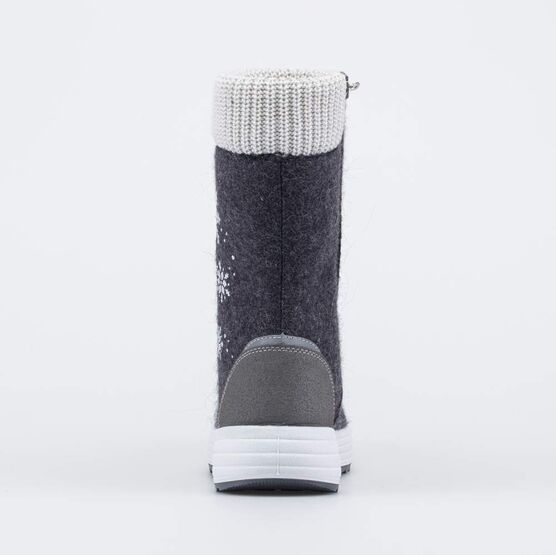 667048-41 Валенки для девочки суперутепленные Снежинка темно-серый для девочки темно-серый фото №5