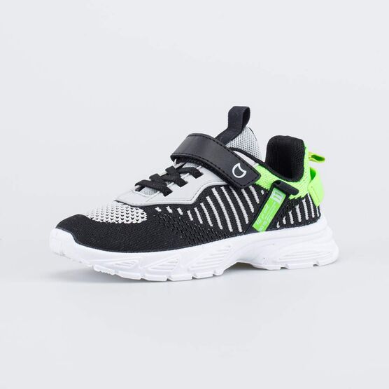 644457-11 Текстильные кроссовки для мальчика-подростка для мальчики черный + серый