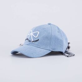 07809094-40 Кепка-бейсболка с бантиком для девочки для девочки джинс