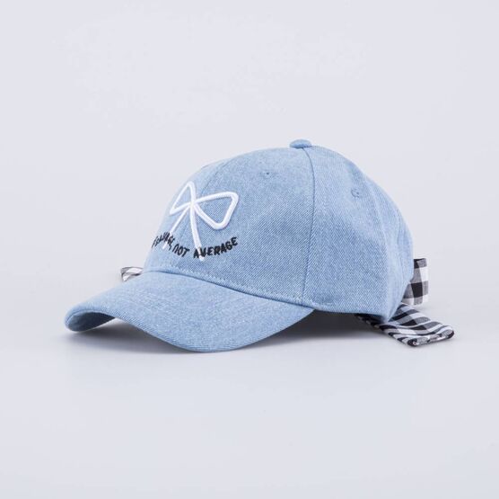 07809094-40 Кепка-бейсболка с бантиком для девочки для девочки джинс