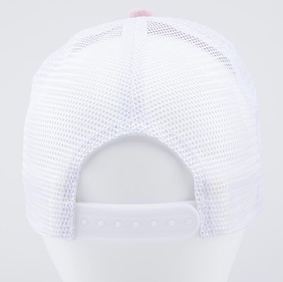 07809098-40 Кепка-бейсболка с сеточкой Медвежонок для девочки белый,розовый фото №4