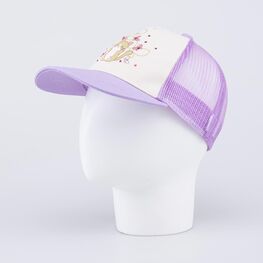 07809101-40 Кепка-бейсболка с сеточкой Котенок для девочки разноцветный фото №2
