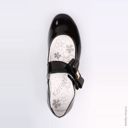 532096-29 Туфли для девочки черный фото №4