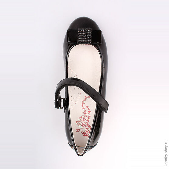 532163-21 Туфли для девочки черный фото №4