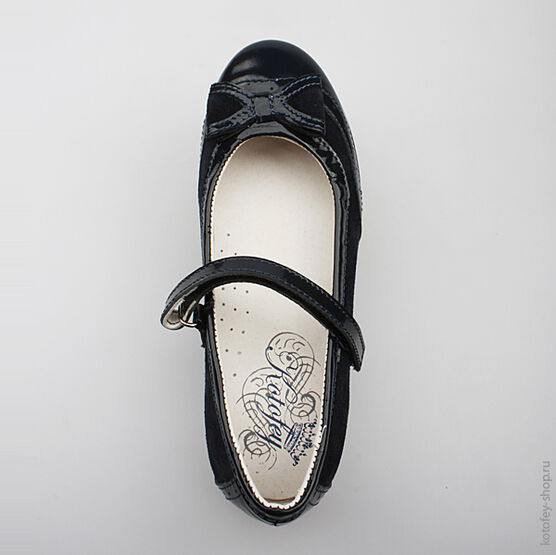 632153-24 Туфли для девочки светло-синий фото №4