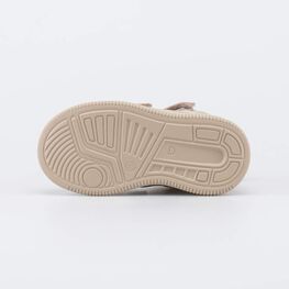 352411-31 Кожаные ботинки на байке для девочки для девочки бежевый фото №3