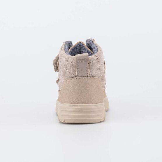 352411-31 Кожаные ботинки на байке для девочки для девочки бежевый фото №5