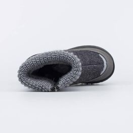 267064-41 Валенки на молнии для мальчики серый фото №4