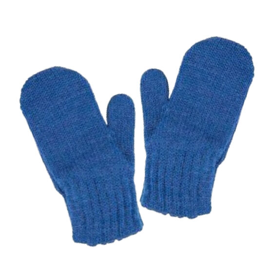 07721178-41 Варежки для малышей однослойные синие для мальчики разноцветный