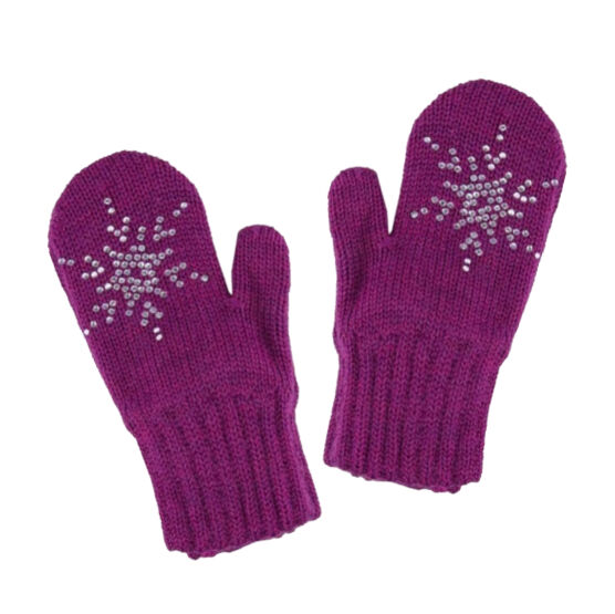 07821165-41 Варежки для девочек ежевика для девочки разноцветный