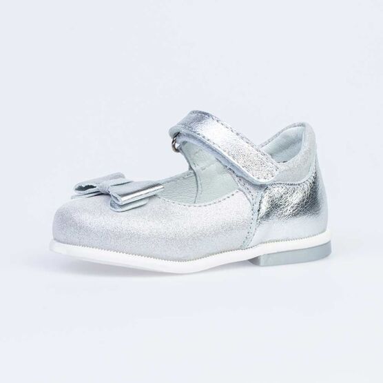 132132-23 Туфли для девочки серебрист.