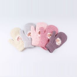 07821140-40 Варежки детские двухслойные фуксия для девочки фуксия