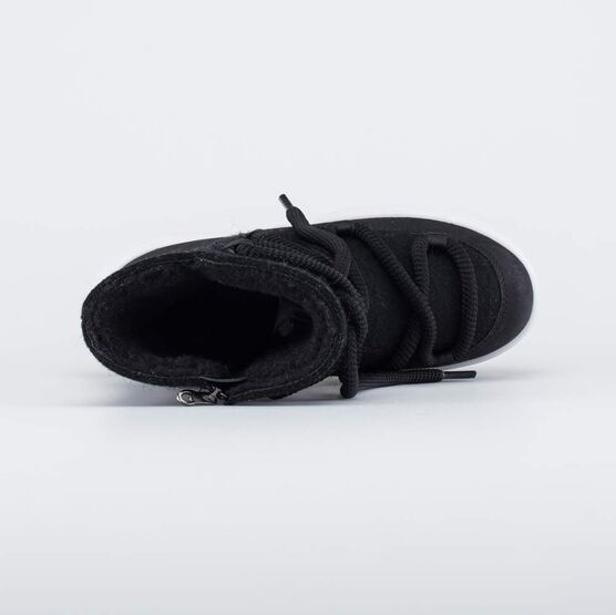 667050-42 Валенки-полусапожки на молнии для девочки черный фото №4