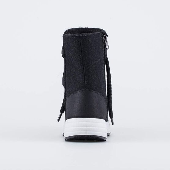 667050-42 Валенки-полусапожки на молнии для девочки черный фото №5