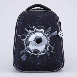 02704372-40 Рюкзак школьный Футбол (11+) КК для мальчики черный