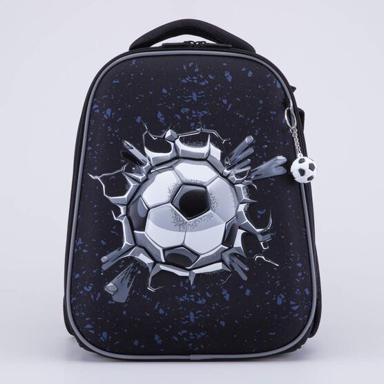 02704372-40 Рюкзак школьный Футбол (11+) КК для мальчики черный