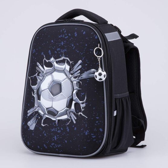 02704372-40 Рюкзак школьный Футбол (11+) КК для мальчики черный фото №2