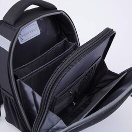 02704372-40 Рюкзак школьный Футбол (11+) КК для мальчики черный фото №4