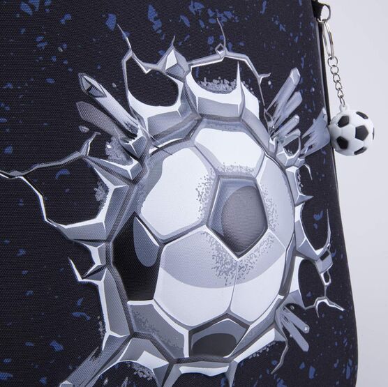 02704372-40 Рюкзак школьный Футбол (11+) КК для мальчики черный фото №5