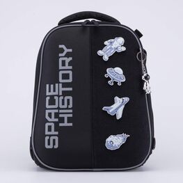 02704375-40 Школьный набор Рюкзак Мешок Пенал (11+) КК для мальчики черный фото №2