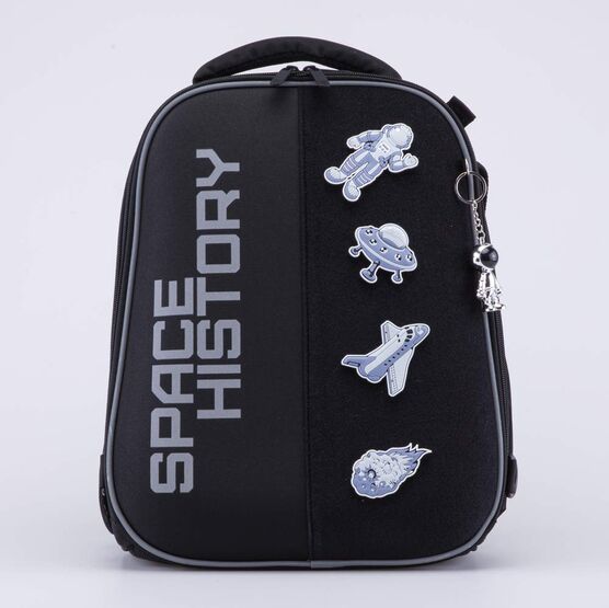 02704375-40 Школьный набор Рюкзак Мешок Пенал (11+) КК для мальчики черный фото №2