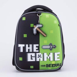 02704376-40 Школьный набор Рюкзак Мешок Пенал (11+) КК для мальчики чер-зел фото №2