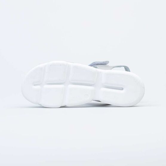 522163-21 Босоножки для девочки кожаные для девочки серебрист. фото №3