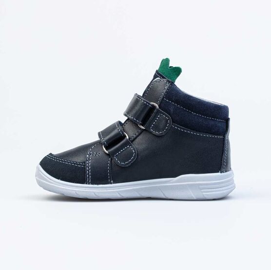 352310-22 Кожаные ботинки на липучках Динозавр для мальчики синий фото №2