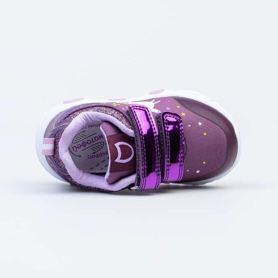 144169-72 Кроссовки с LED-подсветкой на подошве для девочки фиолетовый фото №4