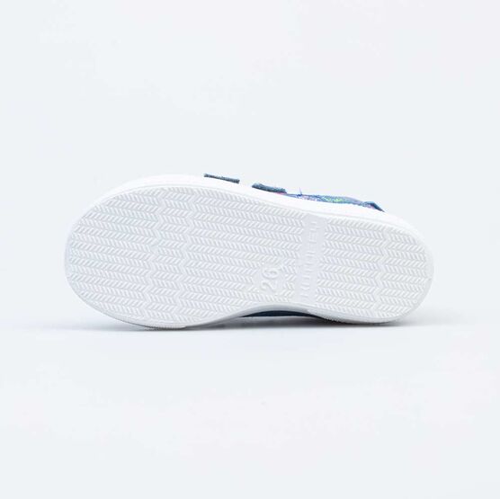 331181-12 Голубые кеды из хлопка с вышивкой для девочки голубой фото №3