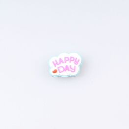 03014008-40 Украшение для обуви Хорошего дня для девочки белый фото №3