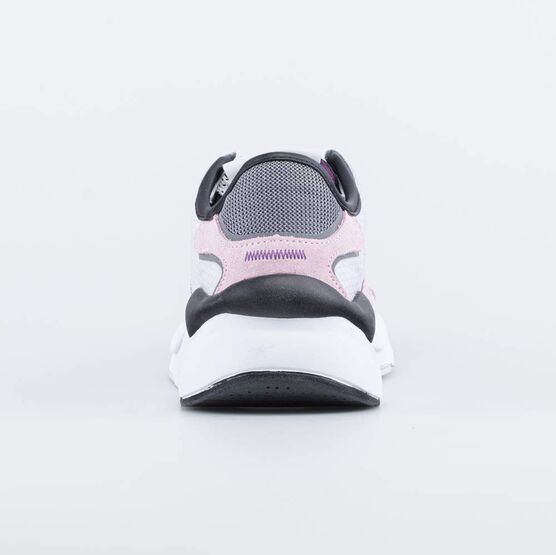 744173-13 Кроссовки для девочки-подростка на шнурках для девочки сер-роз фото №5