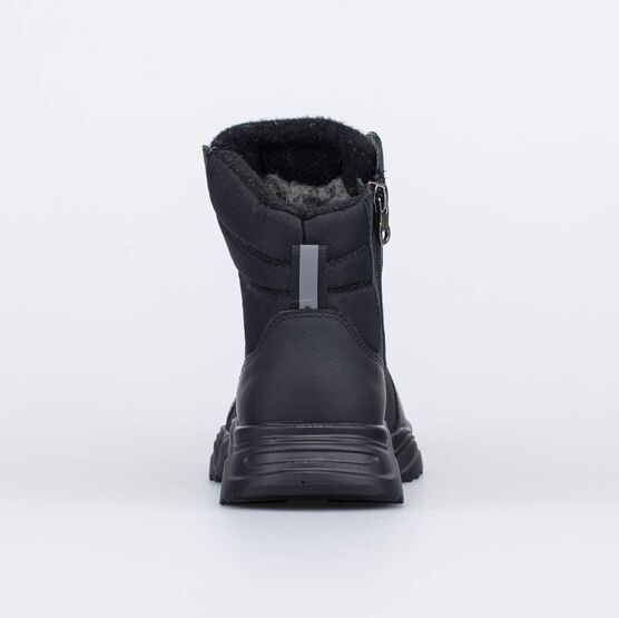 654069-41 Зимние ботинки из натуральной кожи для мальчика для мальчики черный фото №5