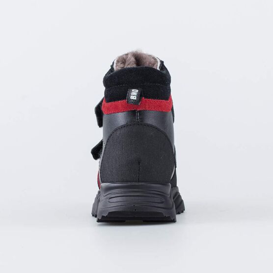 552239-53 Зимние ботинки на липучках для мальчика для мальчики черный фото №5