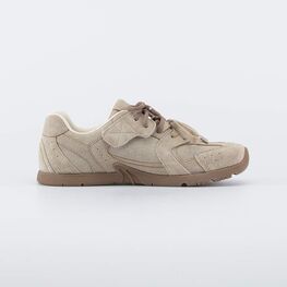 744277-11 Кожаные кроссовки для девочки-подростка для девочки бежевый фото №2