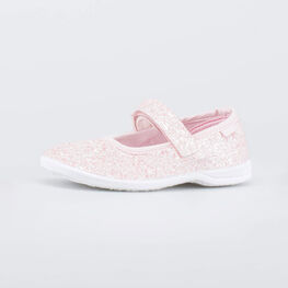 231290-11 Текстильные туфли для девочки Блеск для девочки розовый