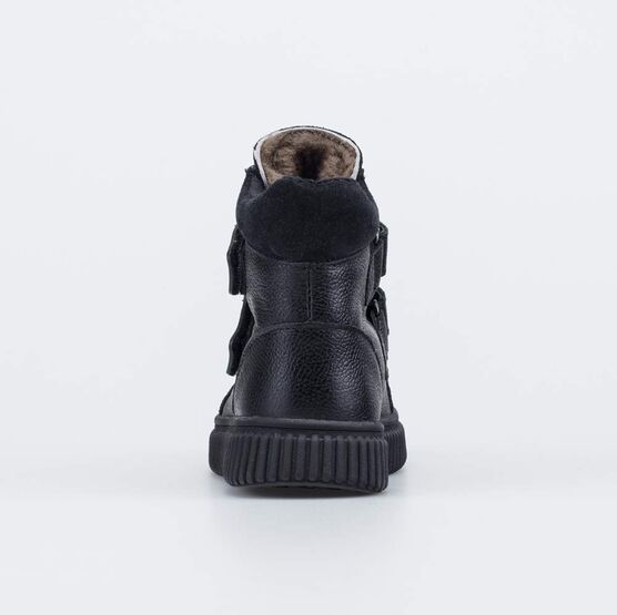 152379-51 Зимние ботинки на липучках для мальчики черный фото №5