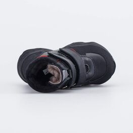 352392-51 Зимние ботинки на липучках для мальчики черно-красный фото №4