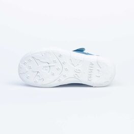 421045-11 Босоножки текстильные для девочки голубой фото №3