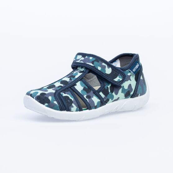 421054-11 Сандалии текстильные для мальчики светло-синий