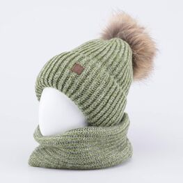 07711578-41 Шапка и снуд оливковый для мальчики оливковый