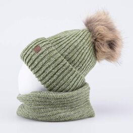 07711578-41 Шапка и снуд оливковый для мальчики оливковый фото №2