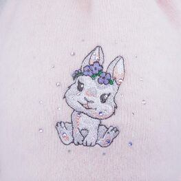 07811561-42 Шапка и снуд Зайка розовый для девочки розовый фото №3