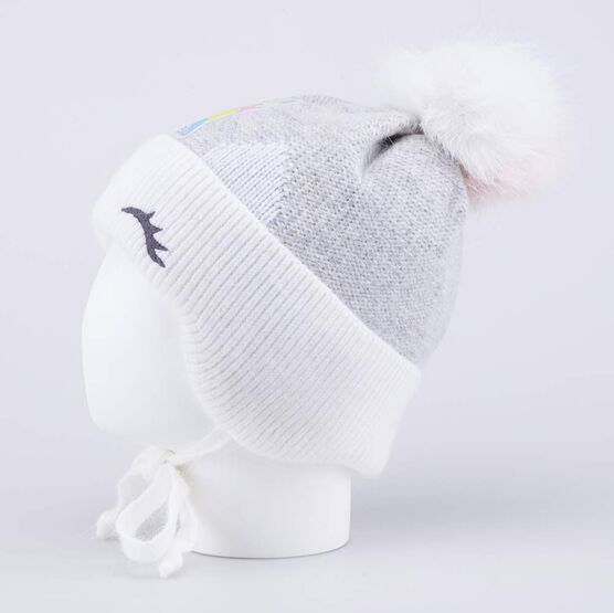 07811564-40 Шапка детская белый для девочки белый фото №2