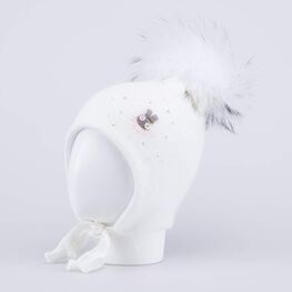 07811567-41 Шапка детская белый для девочки белый
