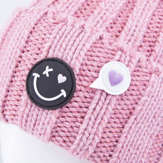 07811571-42 Шапка и снуд розовый для девочки розовый фото №3